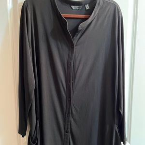 Susan graver black liquid knit